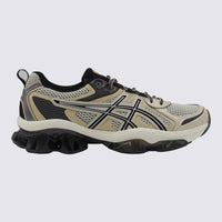 Asics Black And Sand Gel Quantum Kinetic Sneakers