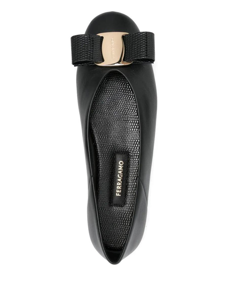 Salvatore Ferragamo Nappa Leather Vanna Ballerinas Shoes