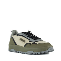 Autry Wildpace Low Nylon Ripstop And Leather Castle Wall And Titanium Sneakers