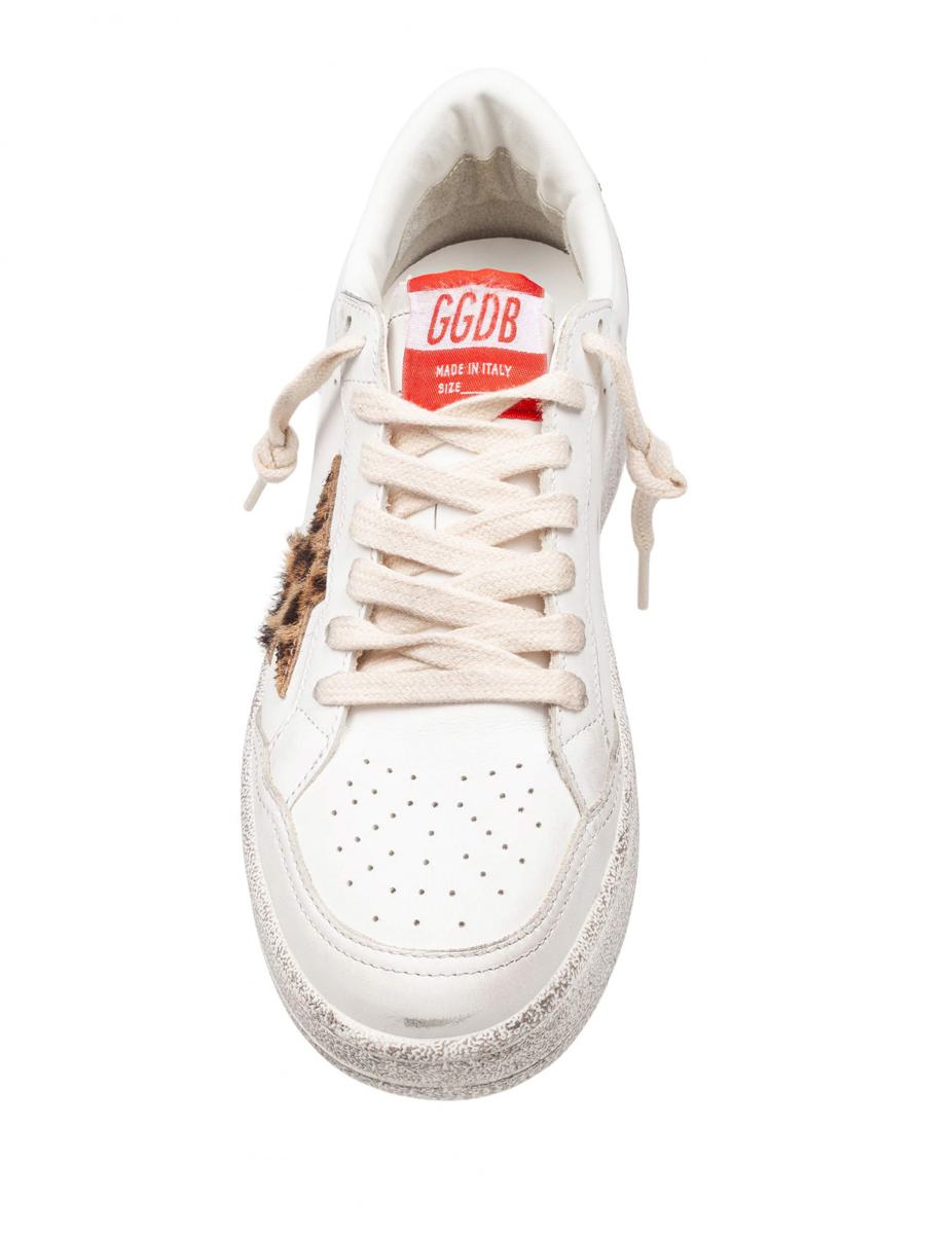 Golden Goose White Leather Sneakers