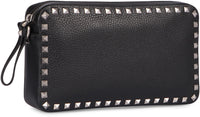 Valentino Garavani Rockstud Leather Messenger Bag