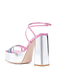 Haus Of Honey Wannabe Mirror Leather Sandals