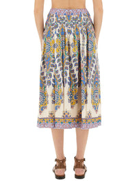 Etro Paisley Print Midi Skirt