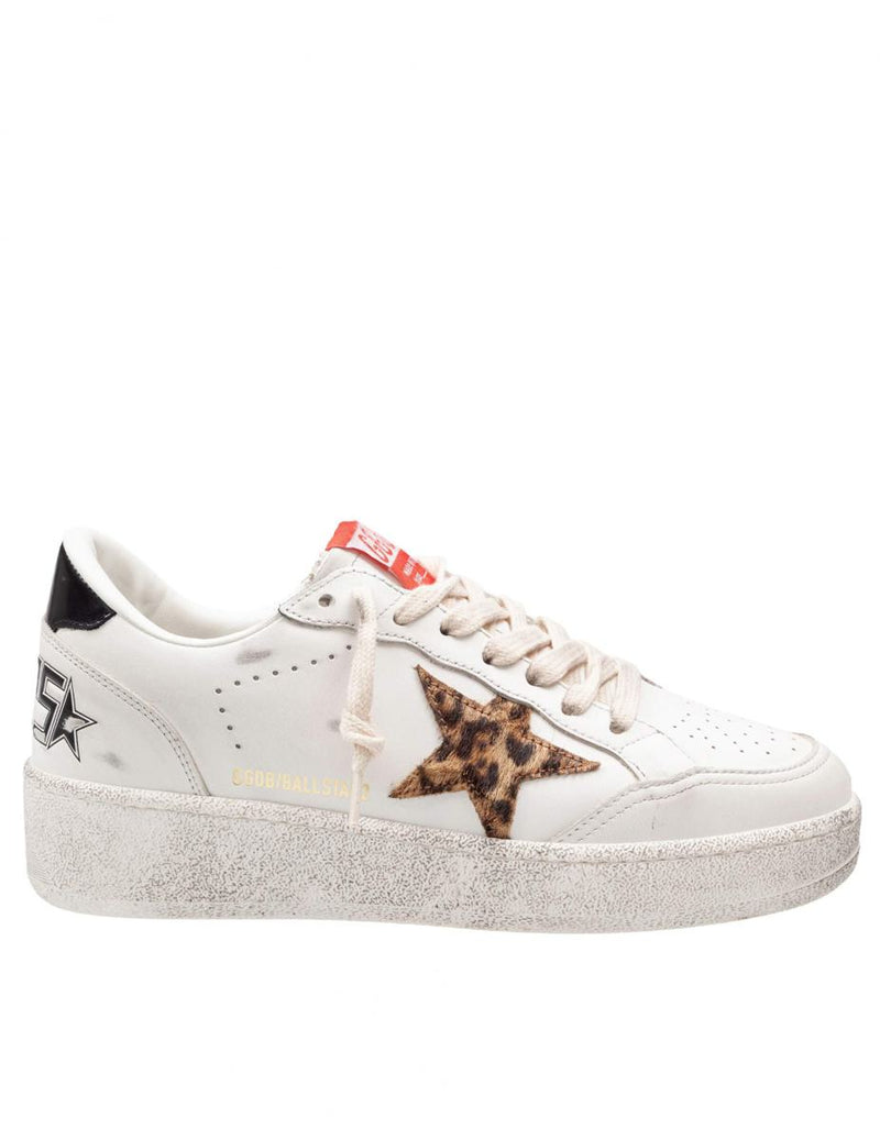 Golden Goose White Leather Sneakers