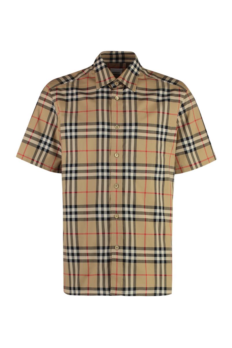 Burberry Checked Cotton Shirt