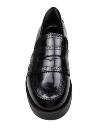 Agl Leather Loafer With Vamp
