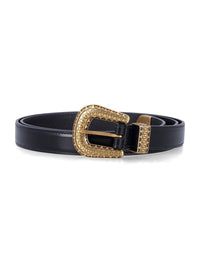 Valentino Garavani Vlogo Signature Brushed Calfskin Belt