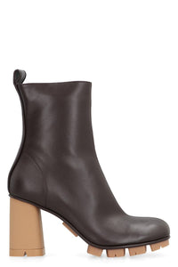 Bottega Veneta Shore Leather Ankle Boots