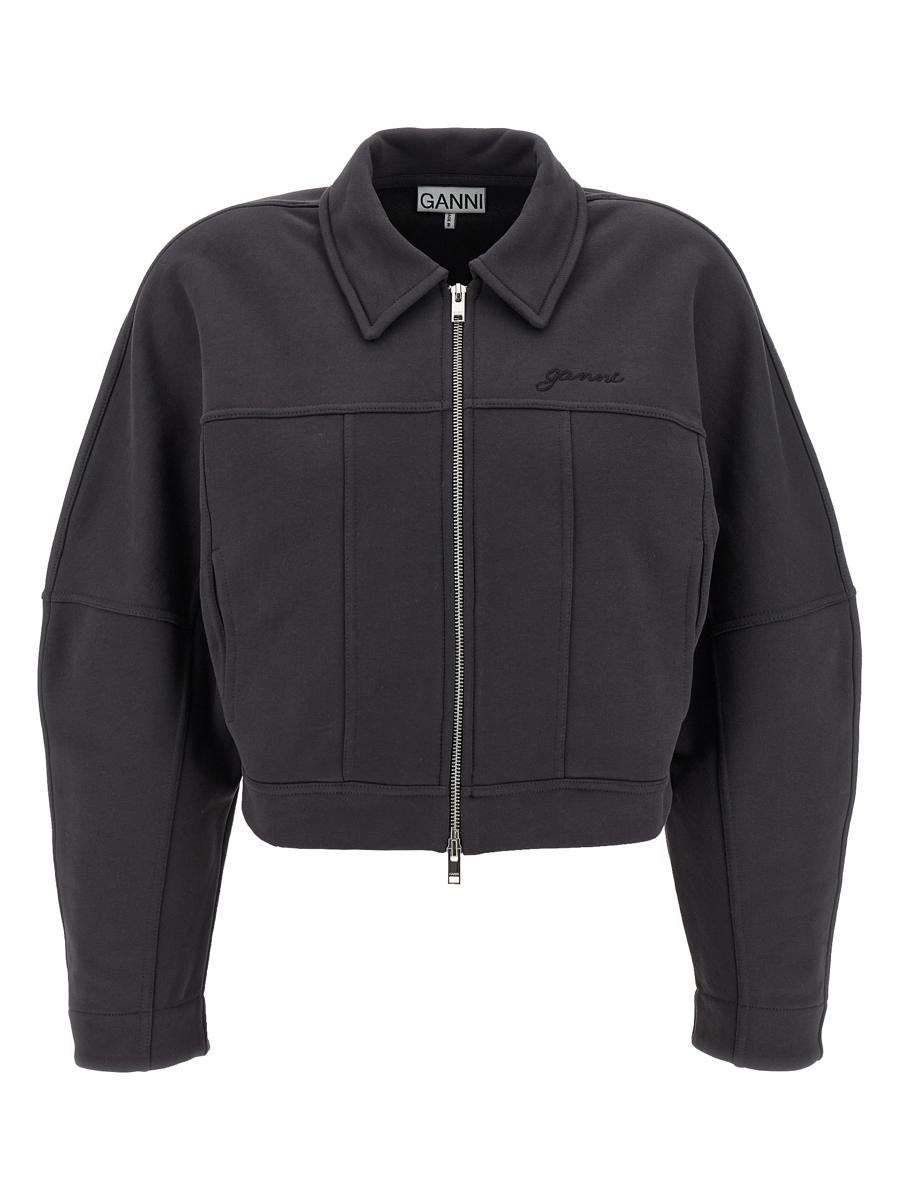 Ganni 'Heavy Terry Jersey' Bomber Jacket