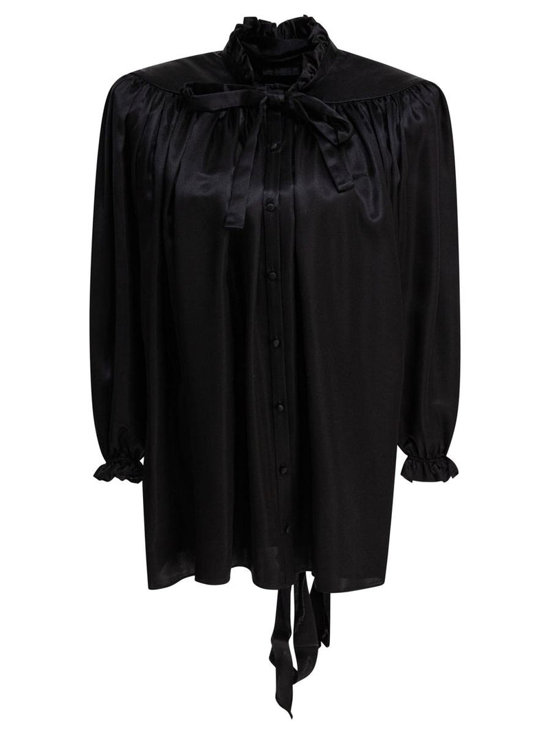 Balenciaga Lace-Up Blouse