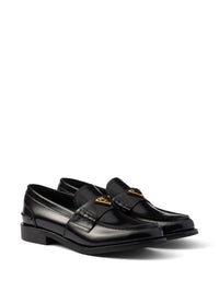Prada Brushed Leather Loafers