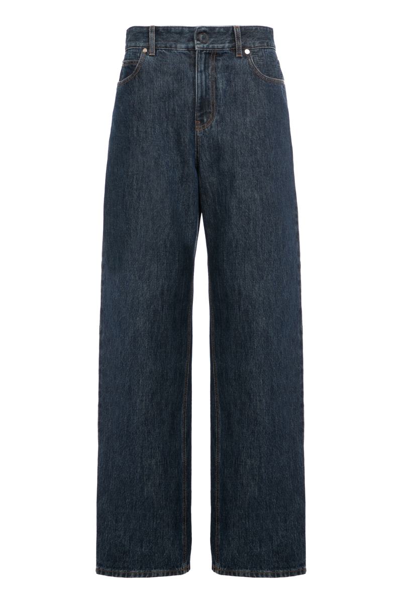 Fendi Wide Leg Jeans With 5 Pockets