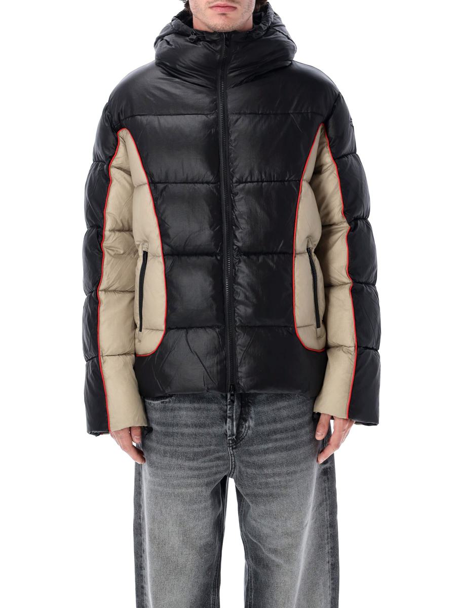 Diesel W-Ostend Hooded Ripstop Puffer Jacket