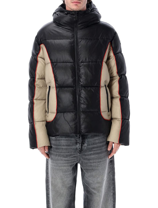 Diesel W-Ostend Hooded Ripstop Puffer Jacket