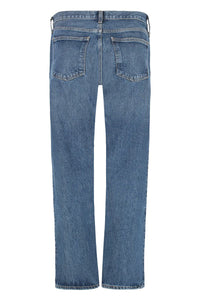 Agolde High-Rise Straight Cropped Jeans