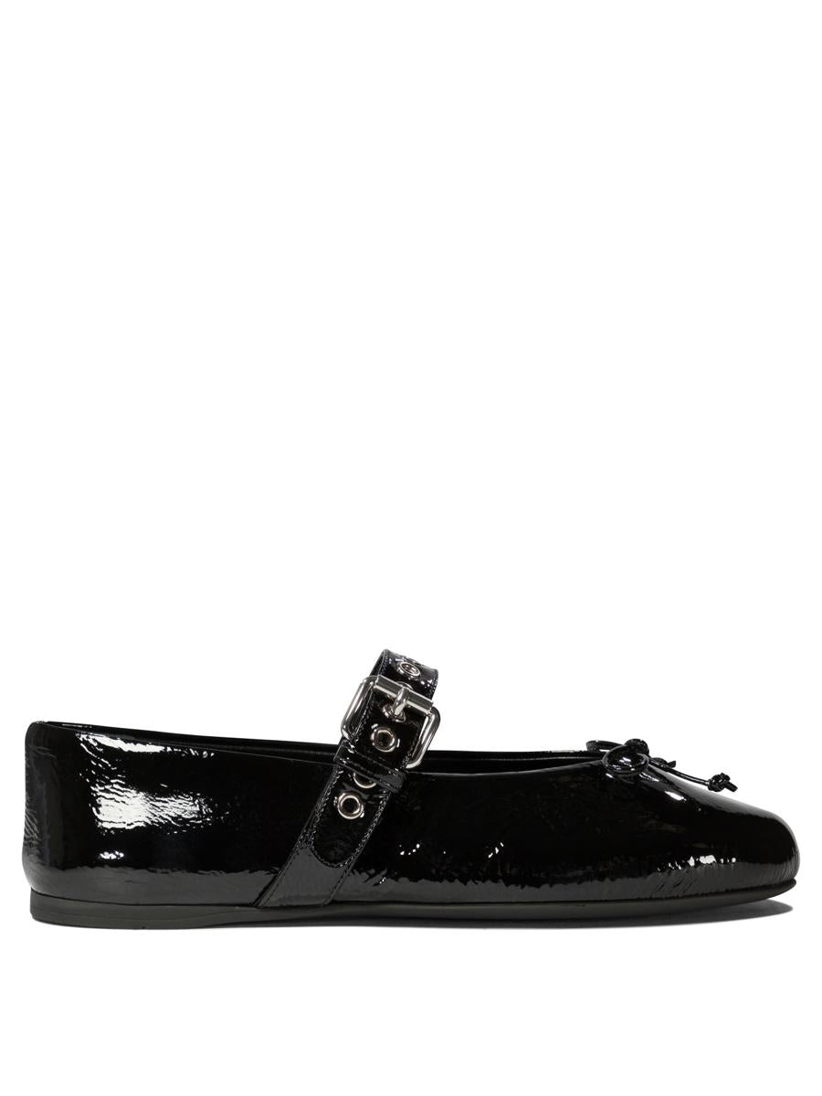 Miu Miu Leather Ballet Flats