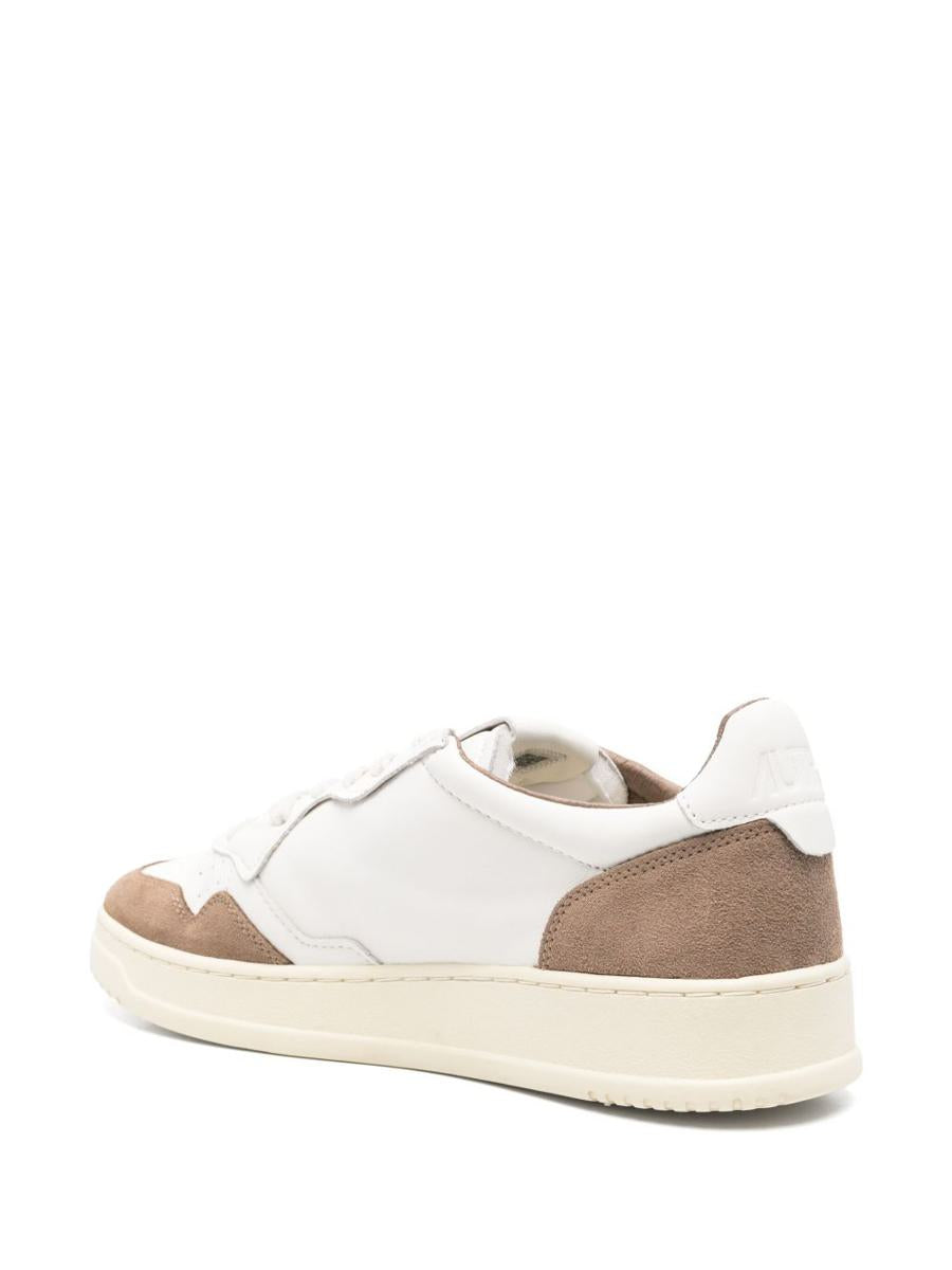 Autry 'Medalist' Sneakers In White Leather And Brown Suede