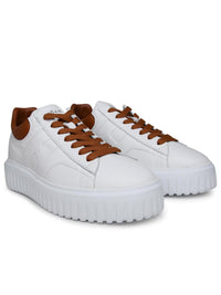 Hogan White Leather Sneakers