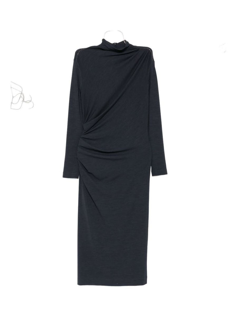 Brunello Cucinelli Wool Blend Midi Dress