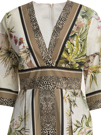 Elie Saab Printed Cotton Midi Dress Foulard40 Printed Cotton