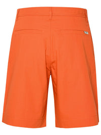 Maison Kitsuné 'Board' Orange Cotton Bermuda Shorts