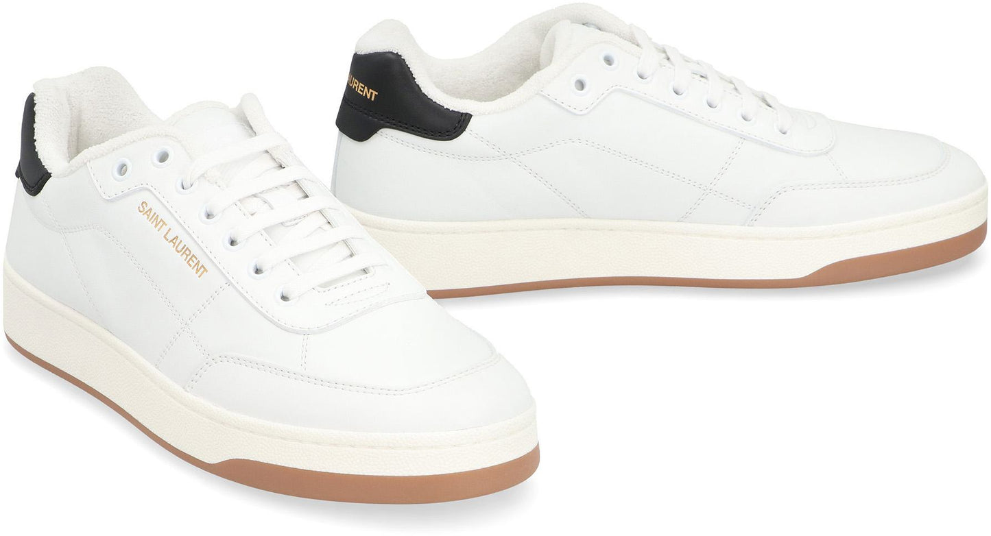 Saint Laurent Sl/61 Leather Low-Top Sneakers