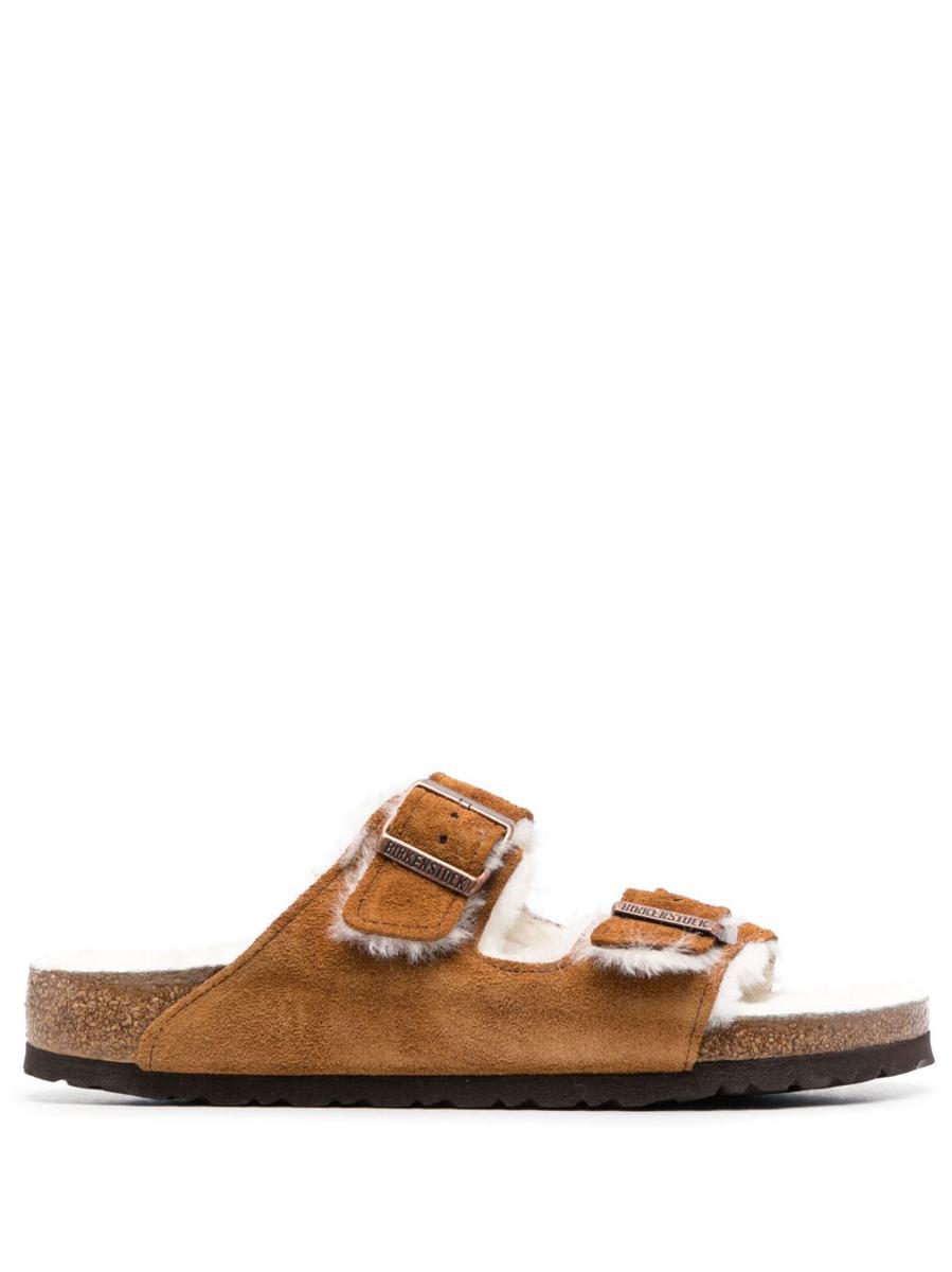 Birkenstock Arizona Shearling Suede Sandals