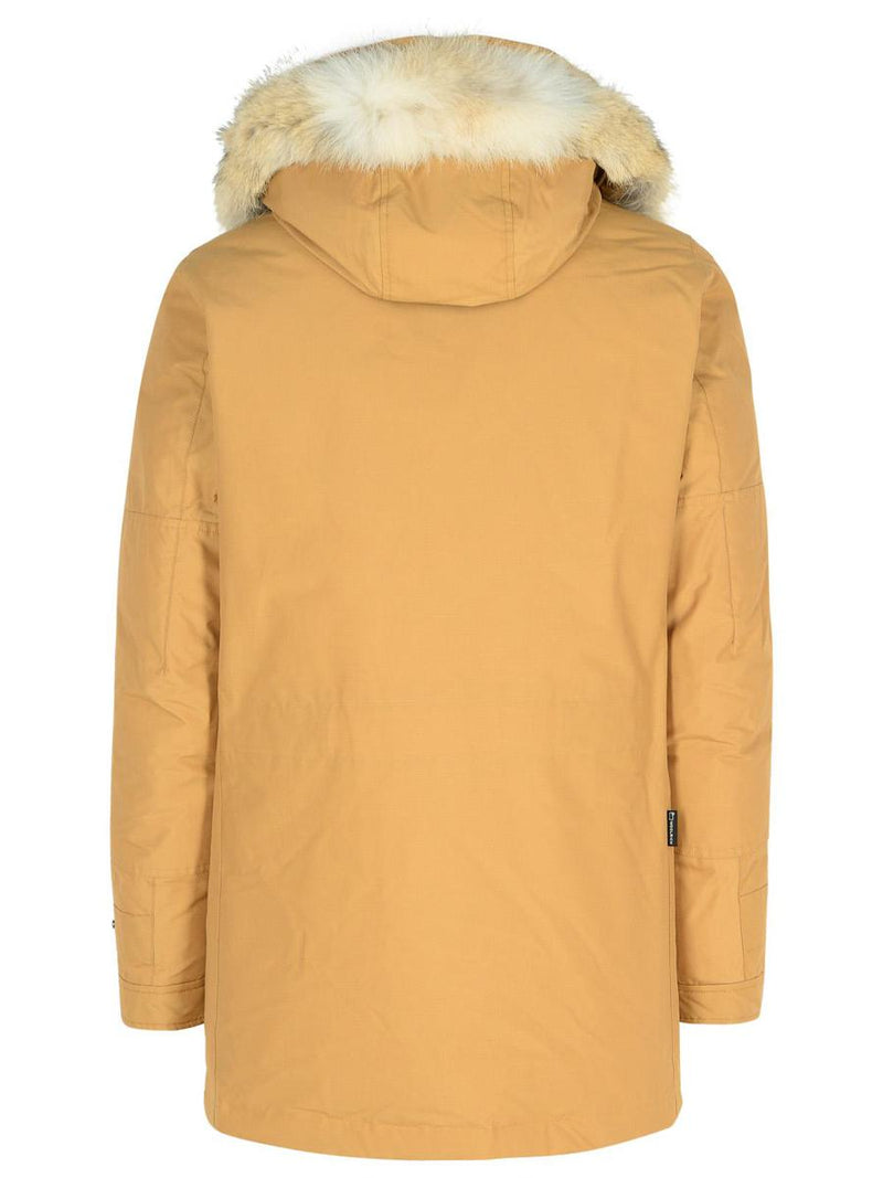Woolrich 'Polar' Beige Cotton Blend Parka