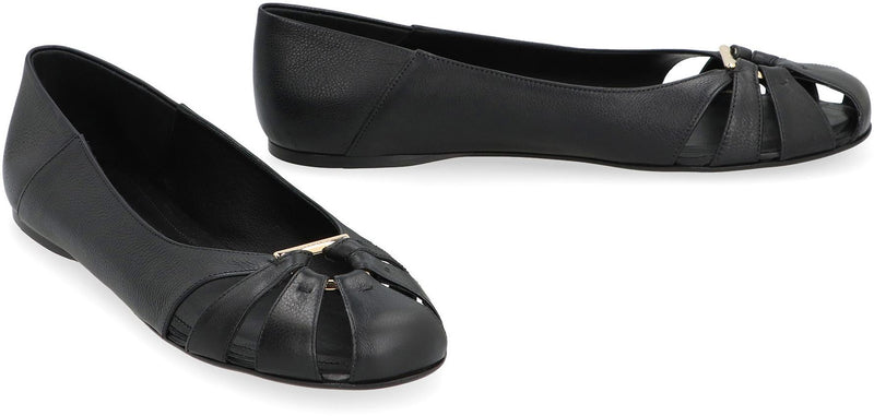 Salvatore Ferragamo Leather Ballet Flats