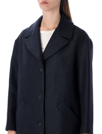 A.P.C. Ninon Navy Wool Coat