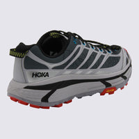Hoka Black And Grey Mafate Three 2 Sneakers