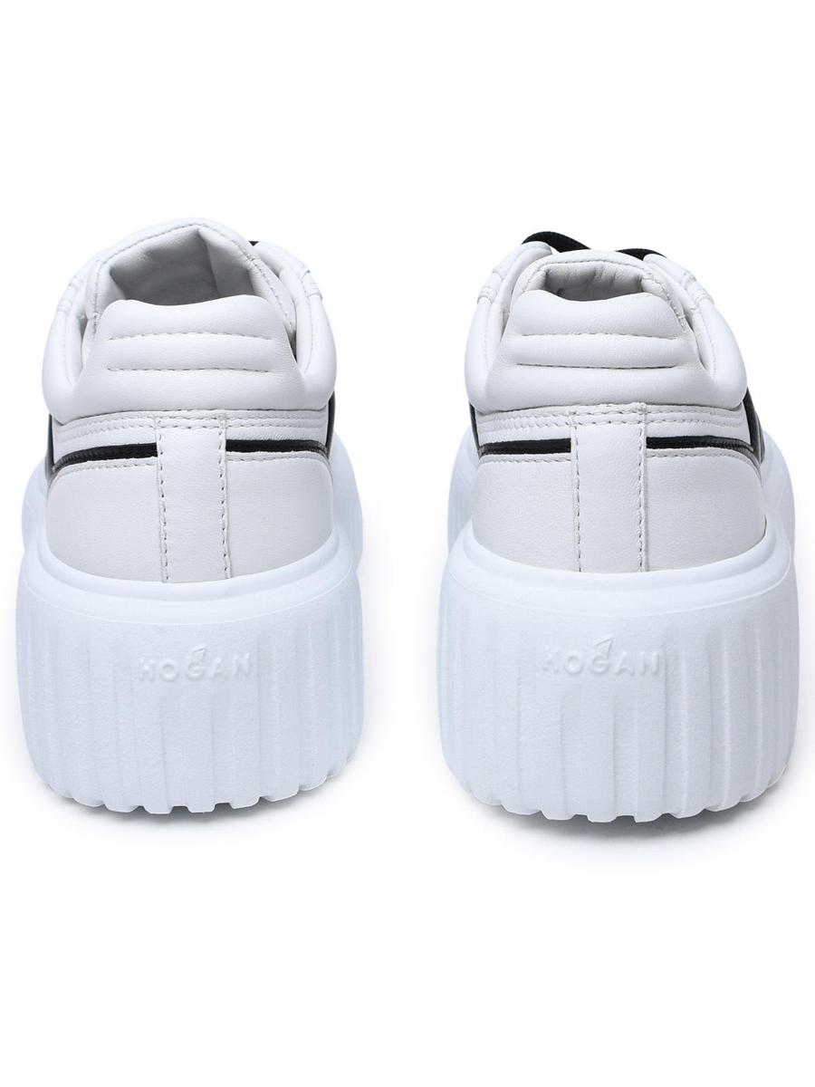 Hogan White Leather Sneakers