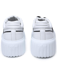 Hogan White Leather Sneakers