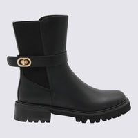 Twinset Black Leather Boots
