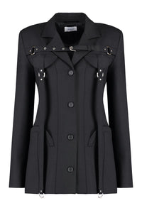 Off-White Wool Blend Blazer