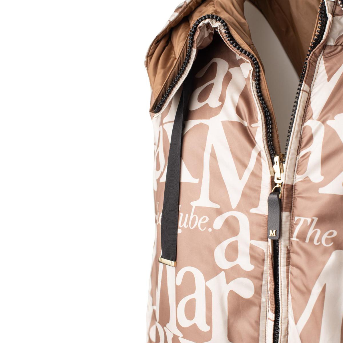 Max Mara Reversible Down Jacket With Camel Hood