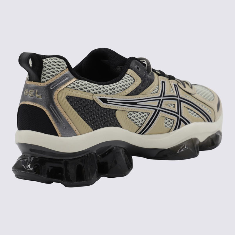 Asics Black And Sand Gel Quantum Kinetic Sneakers