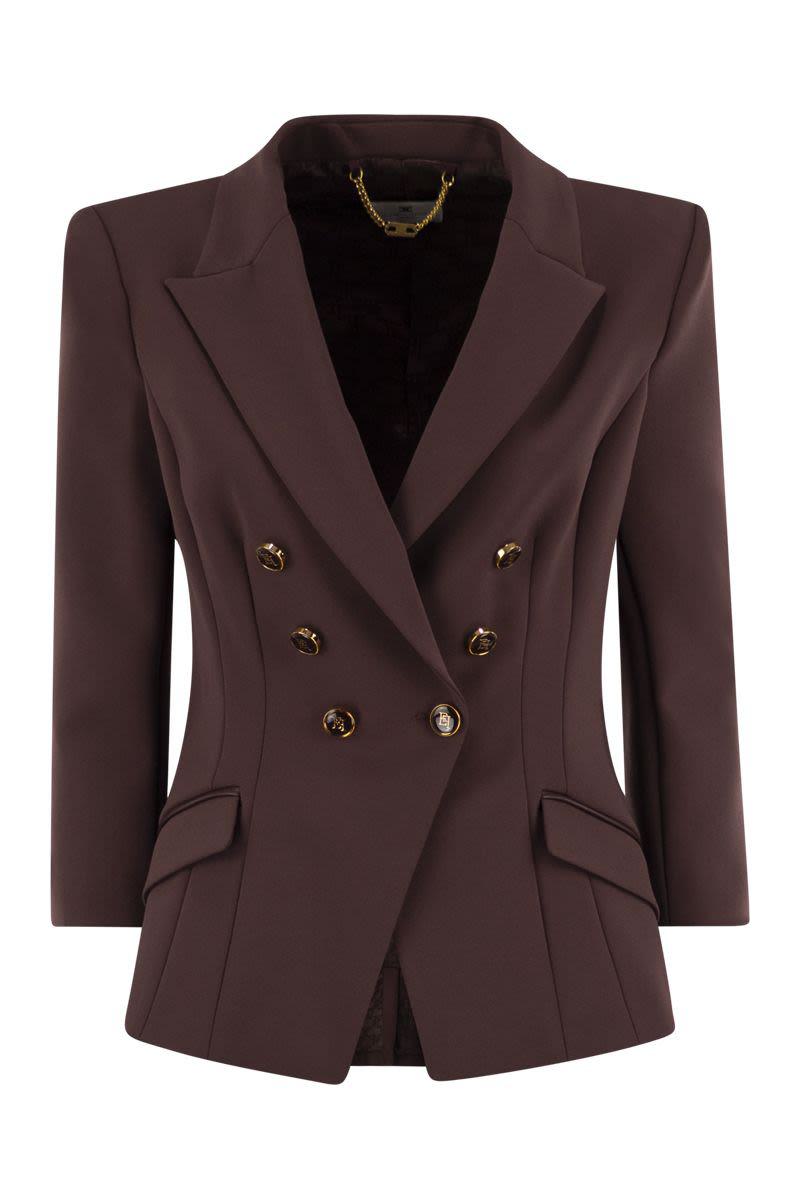 Elisabetta Franchi Double Crepe Blazer