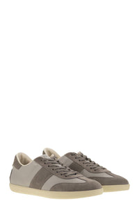 Tod'S Smooth Leather And Suede Tabs Sneakers