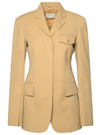 Sportmax Beige Cotton Blend Blazer