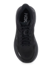 'Bondi 9' Black Low Top Sneakers With Maxi Logo Lettering On The Side In Tech Fabric Unisex