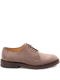 Brunello Cucinelli Suede Leather Lace-Up Shoes