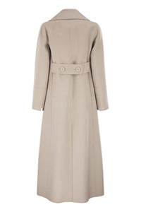 'S Max Mara Smmcustodi - Long Wool Coat With Martingale