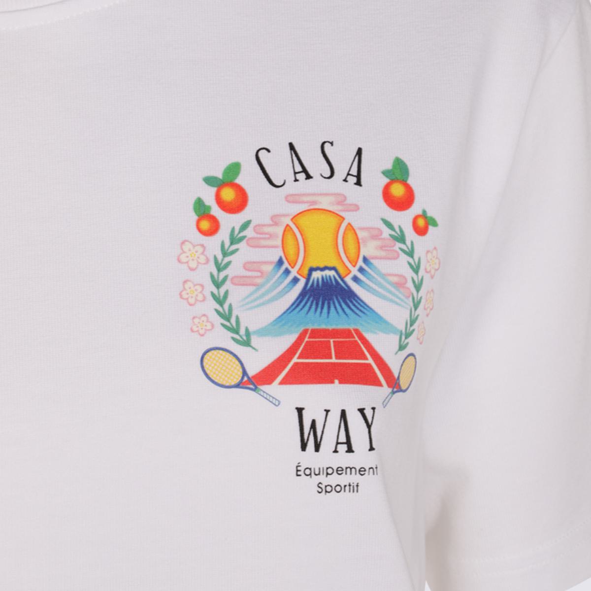 Casablanca White Cotton T-Shirt
