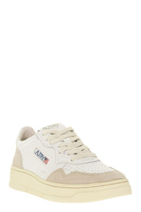 Autry Medalist Low - Leather And Suede Sneakers
