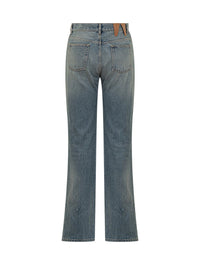 Darkpark Darkpark Blue Denim Straight Leg Jeans
