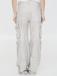 Leather Cargo Pants