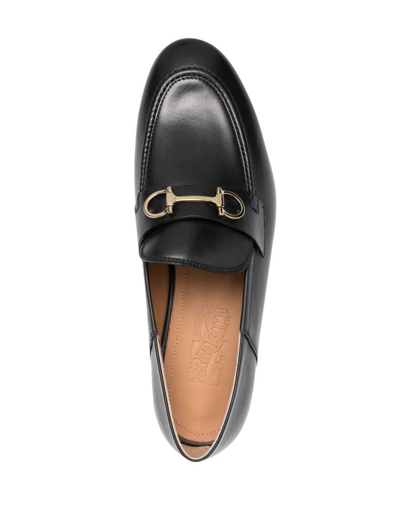 Salvatore Ferragamo Gancini Leather Loafers