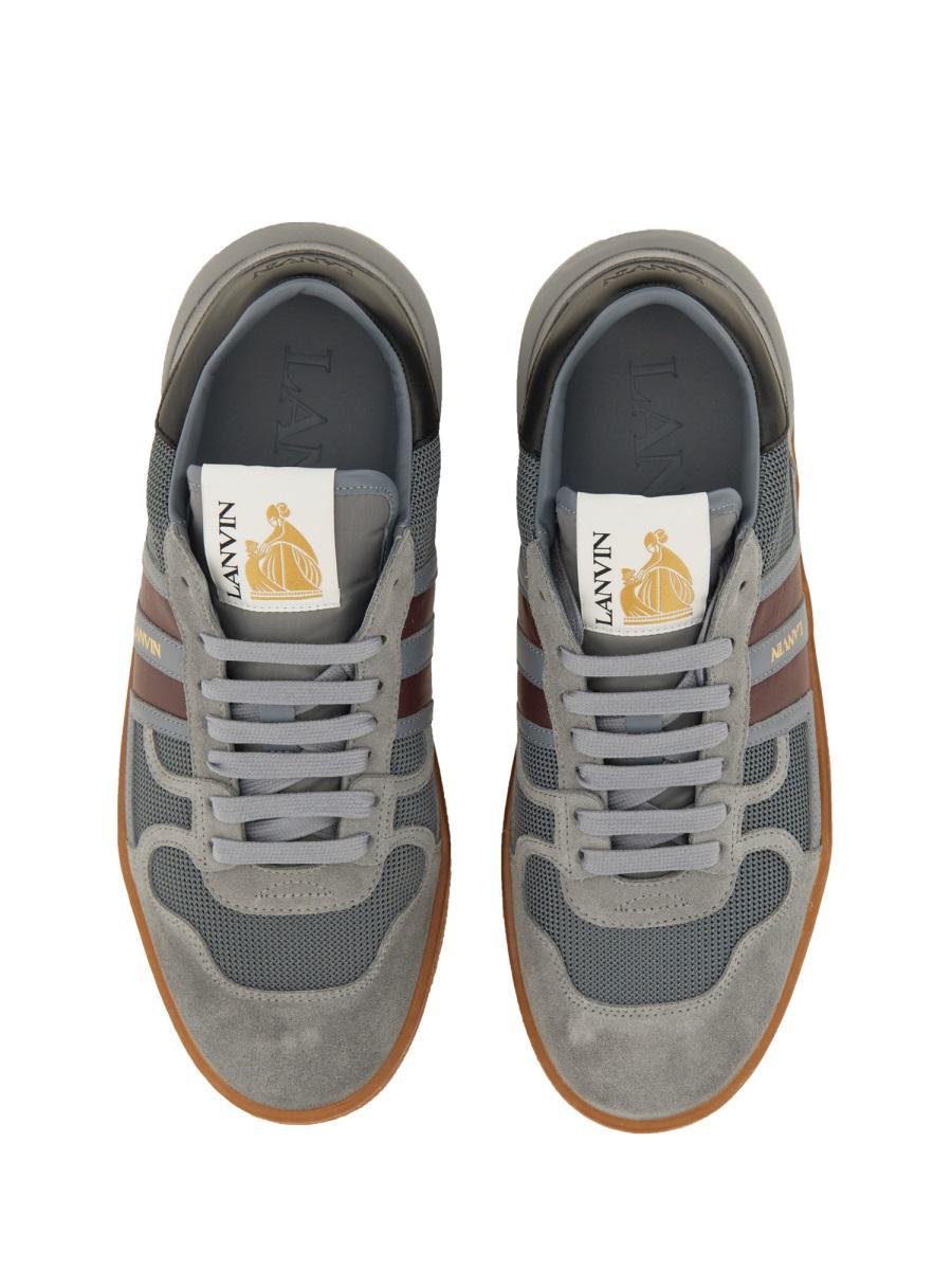 Lanvin Mesh, Suede And Nappa Leather Sneaker