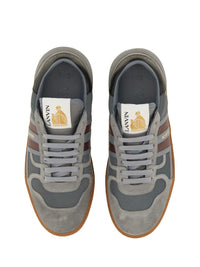 Lanvin Mesh, Suede And Nappa Leather Sneaker